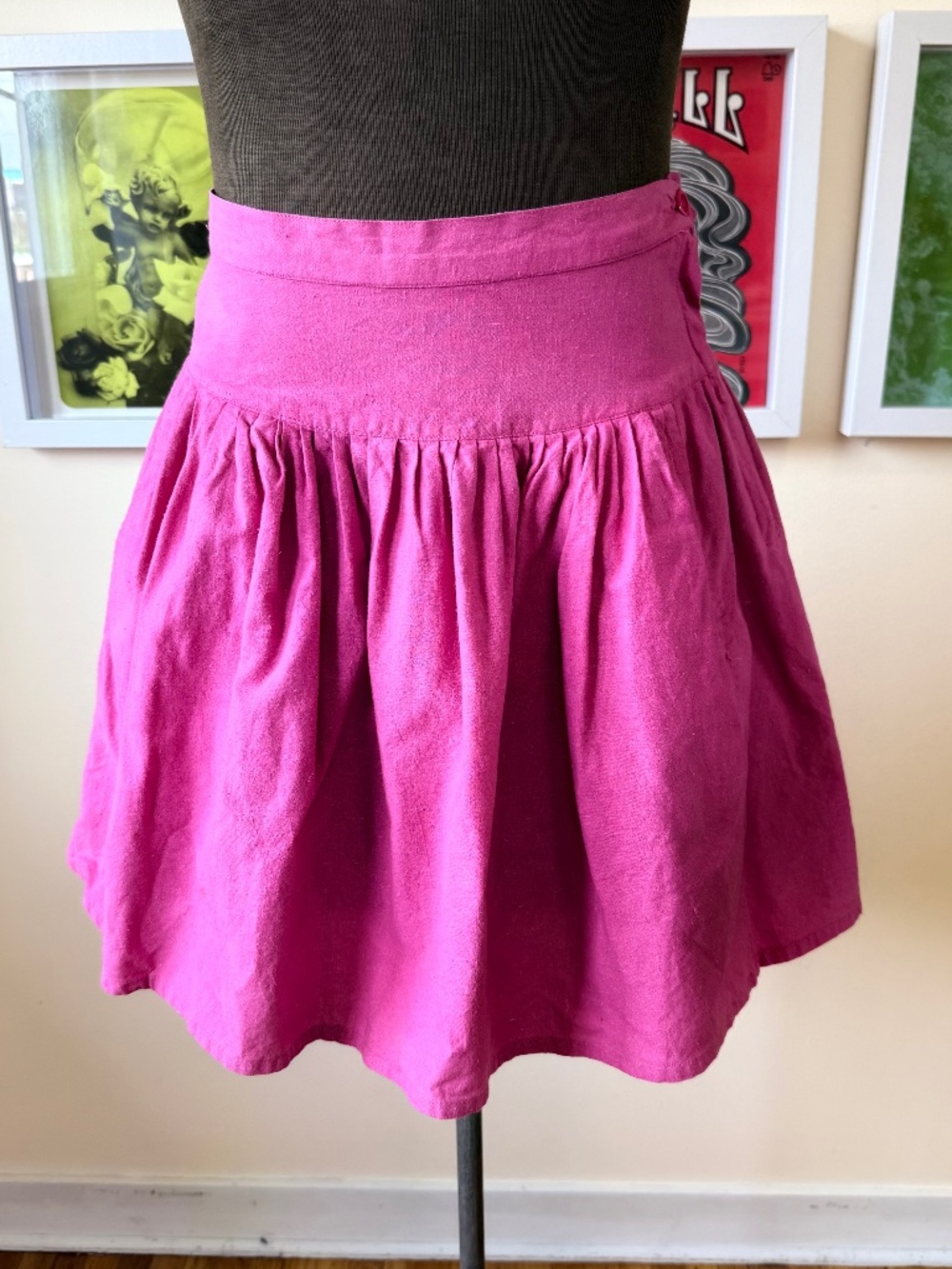 HOT PINK SKATER MINI SKIRT – Y2K DOLLETTE COQUETTE FLARED SKIRT
